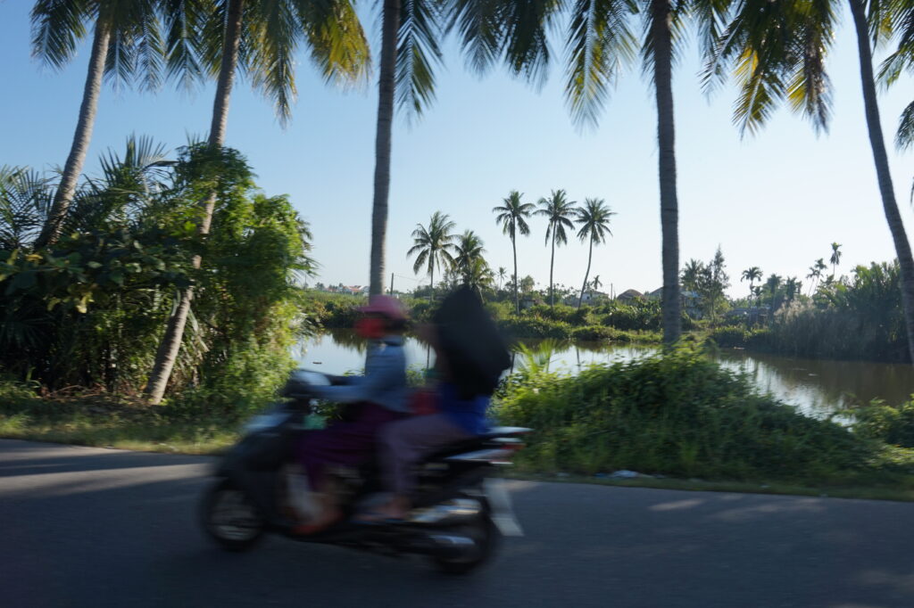 Motorbiking on the outskirts of Hoi An