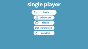 Curvatron's Single Player Menu