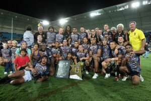 Original winning side of the All Stars clash in 2010, the Indigenous team. (courtesy of whosplayingwho.net
