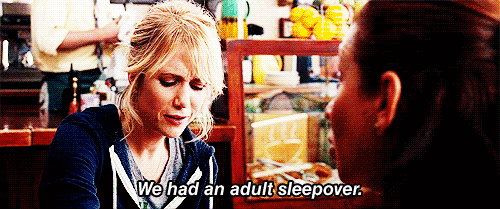Adult sleepover