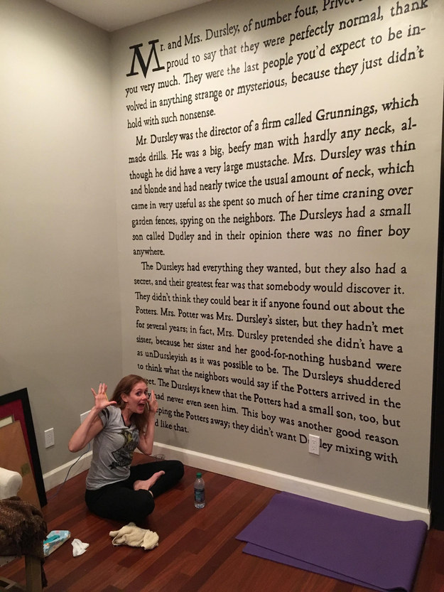 Harry Potter Wall writing