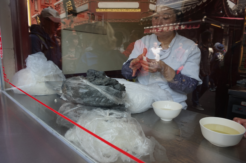 Making traditional Chinese dumplings