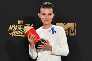 Millie Bobby Brown at the MTV Movie and TV Awards. Source.