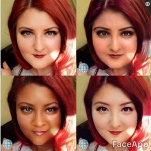 FaceApp allowed a user to see themselves with different cultural faces.