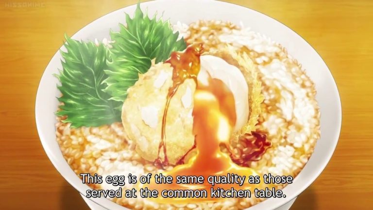 Chicken egg tempura from anima Food wars