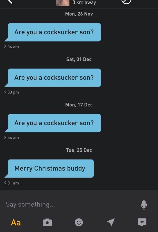 Grindr messages