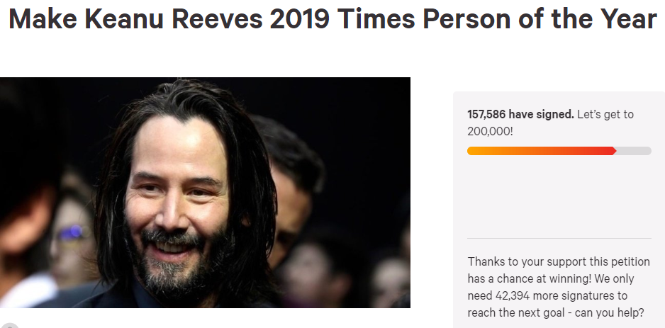 Keanu Reeves times person of the year