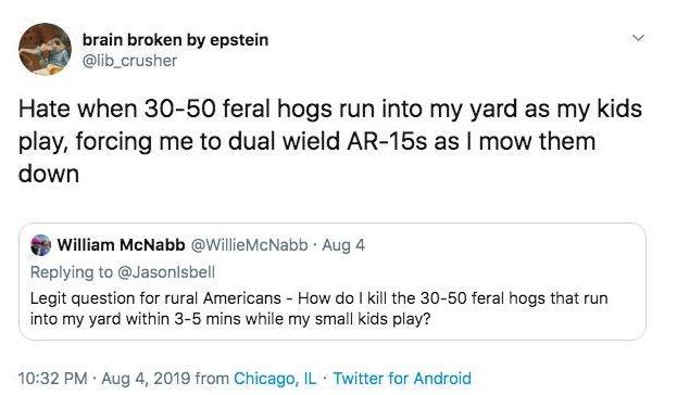 feral hogs response
