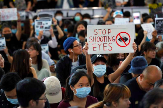 Hong Kong police brutality protestors