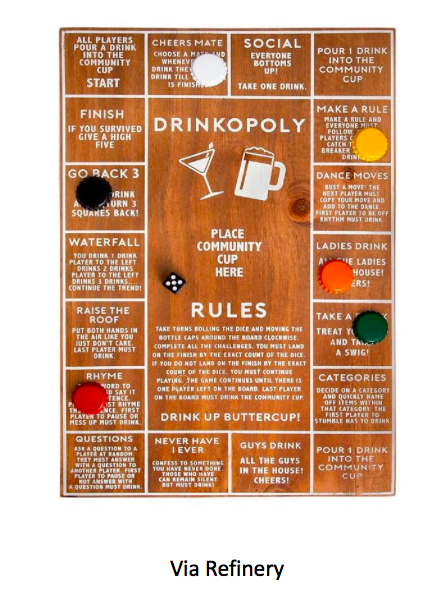 Drinkopoly Secret Santa gift