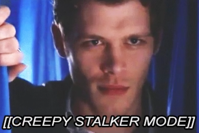 Klaus arm TVD being a creepy stalker