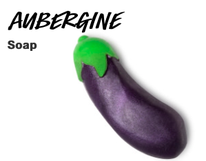lush aubergine eggplant emoji soap valentine's day gift 