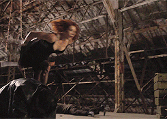 New movies: Black Widow backflipping while tied to a chair 