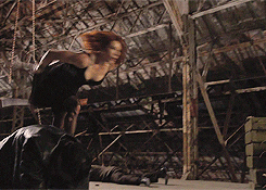 New movies: Black Widow backflipping while tied to a chair