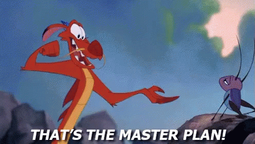 Mushu knows the key to a working holiday is to plan