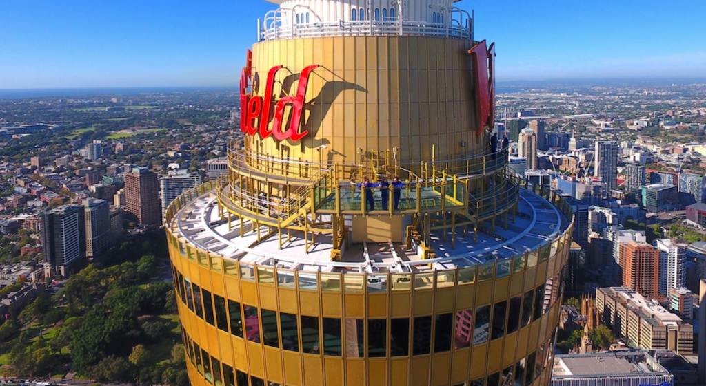 Sydney Tower Eye SKYWALK view of the city