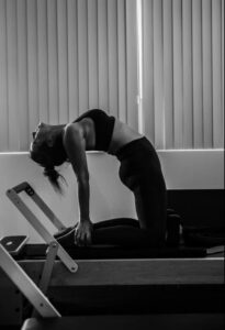 personal trainer amanda jane in another one of her pilates stretch poses