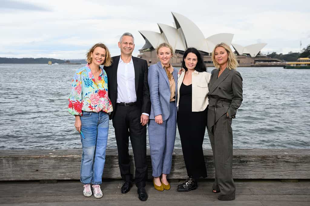 Strife cast Mia Freedman, Steve Hutensky, Sarah Scheller, Jodi Matterson and Asher Keddie