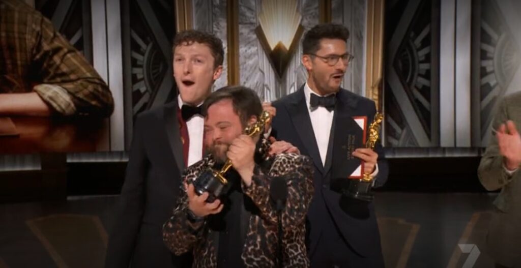 Tom Berkley, Ross White and James Martin.  oscar winners