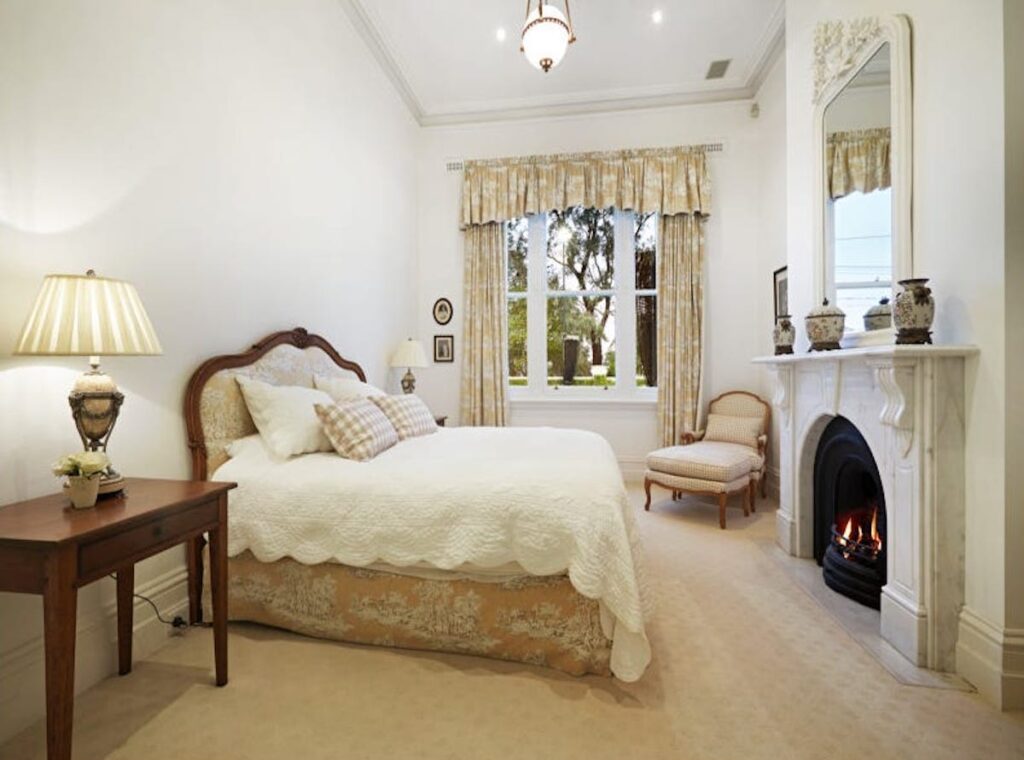 The bedroom in The Bachelors Australia 2024 mansion.
