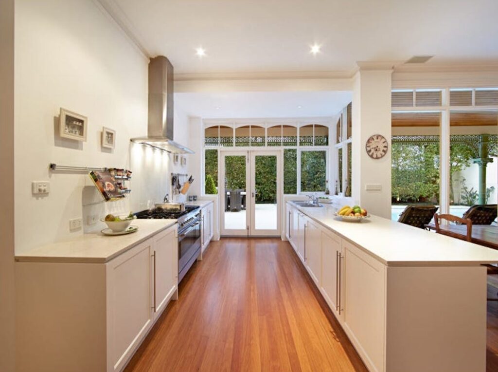 The kitchen in The Bachelors Australia 2024 mansion.