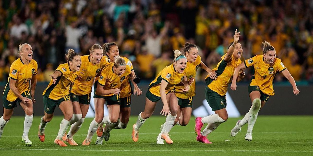 Samantha Kerr with the Matildas