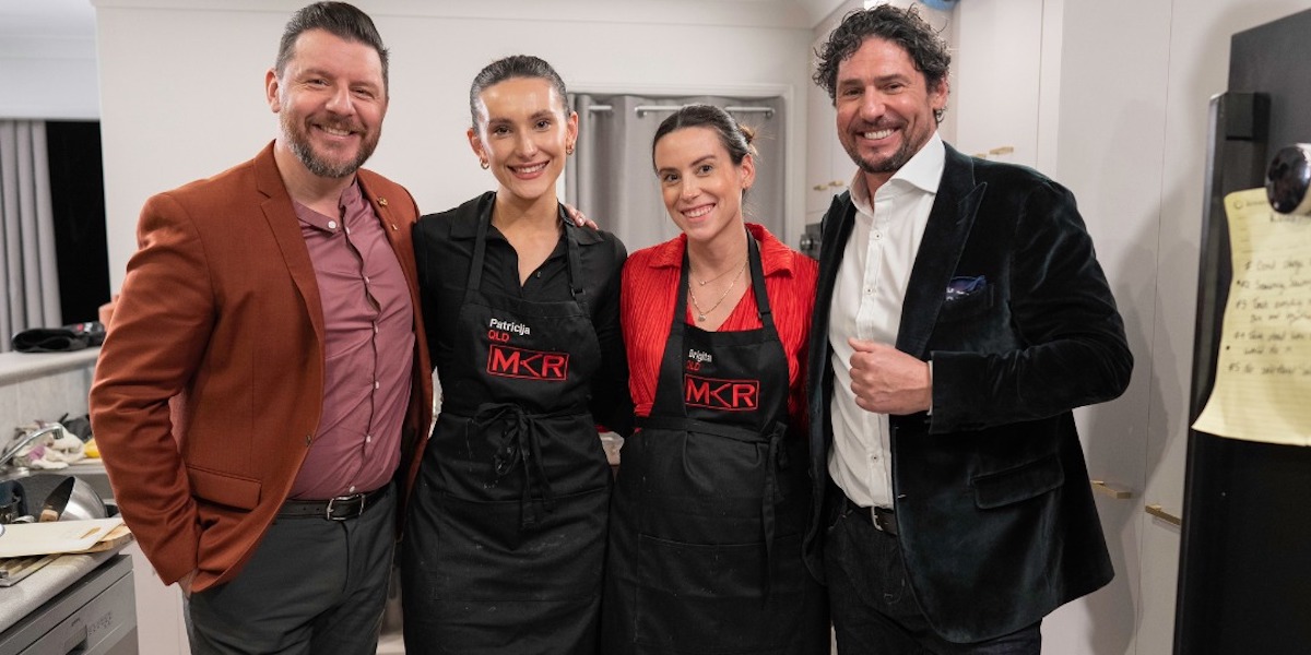 MKR contestants and Colin and Manu