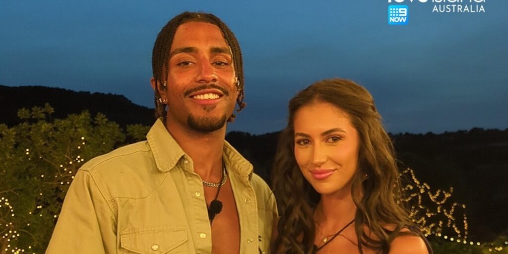 Georgia and Reid on Love Island Australia 2023