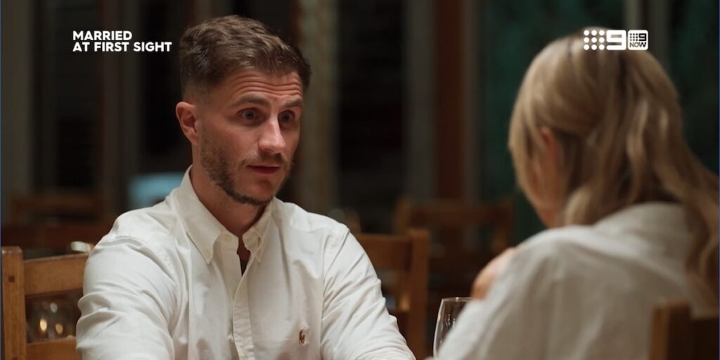 Ash at MAFS Dinner Party