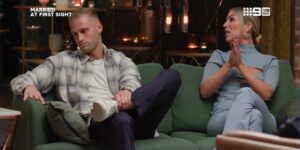 Sara and Tim on the MAFS couch