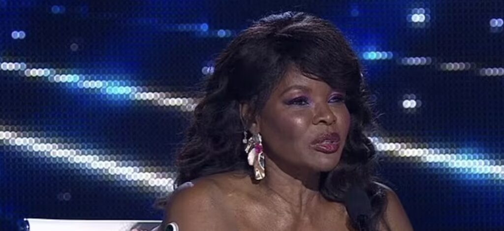 Marcia Hines on the set of Australian Idol. Seven