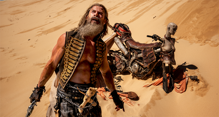 Chris Hemsworth in Furiosa: A Mad Max Saga. Warner Bro