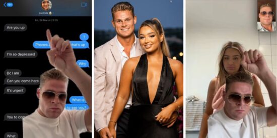 Love Island's Zac Nunns has accused Lucinda Strafford of cheating and it's messy as hell