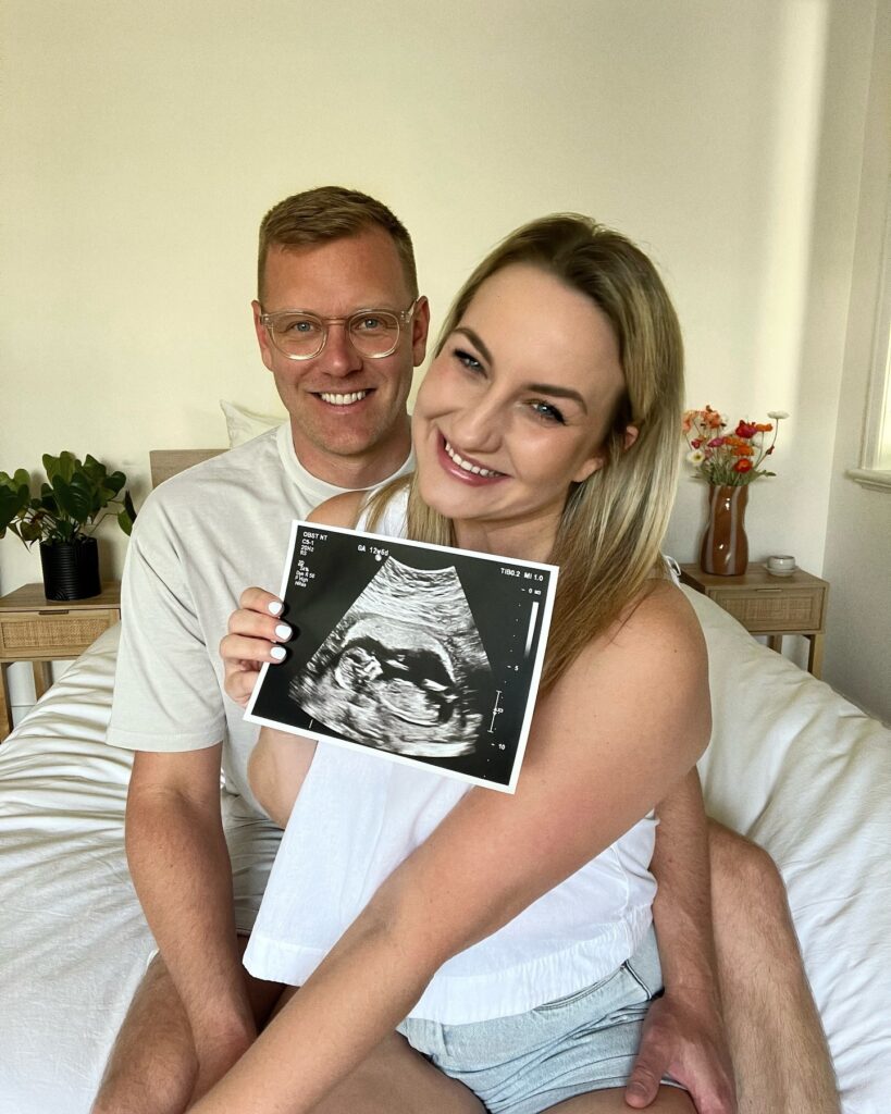 Glenn Smith and Alisha Aitken-Radburn baby pregnant