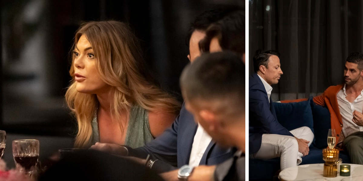 Jacqui yells across table at MAFS reunion.