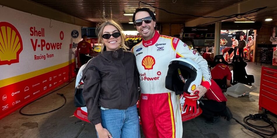 Jacqui and Clint at Super Cars Championship.
