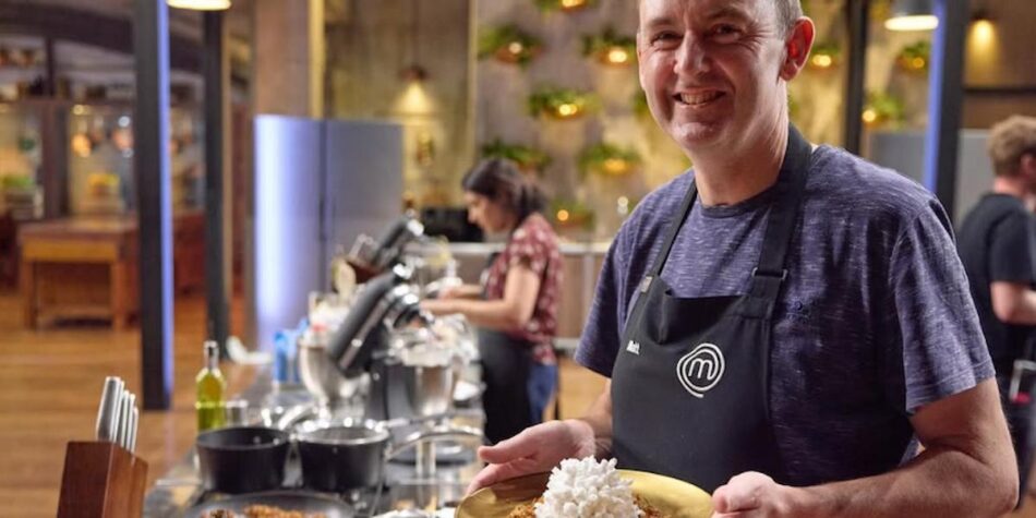 Matt and his Bombe Alaska on MasterChef