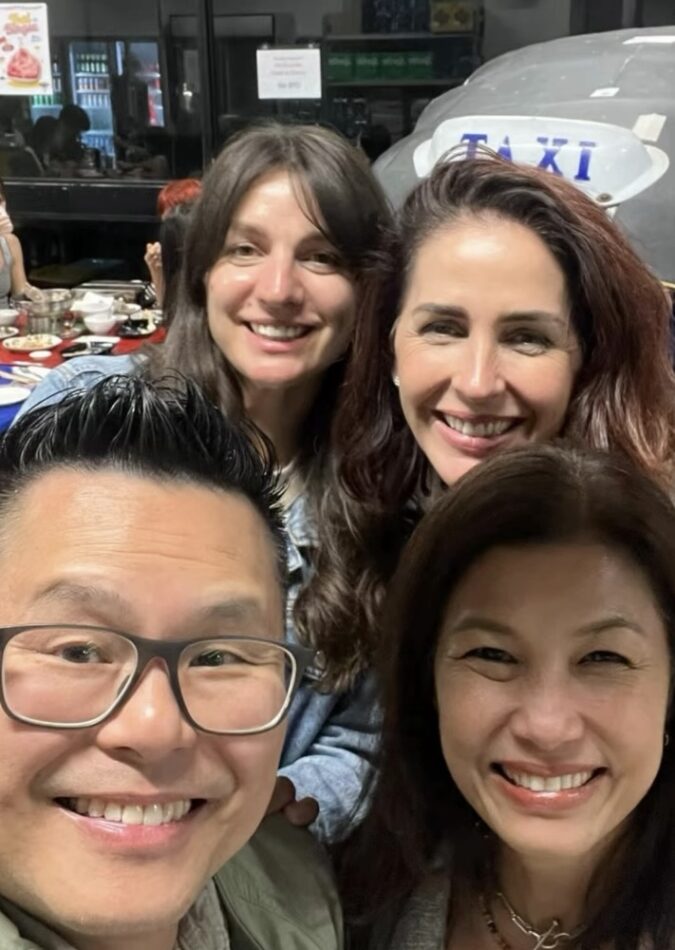 Audra and Jimmy with Alana and Snez.