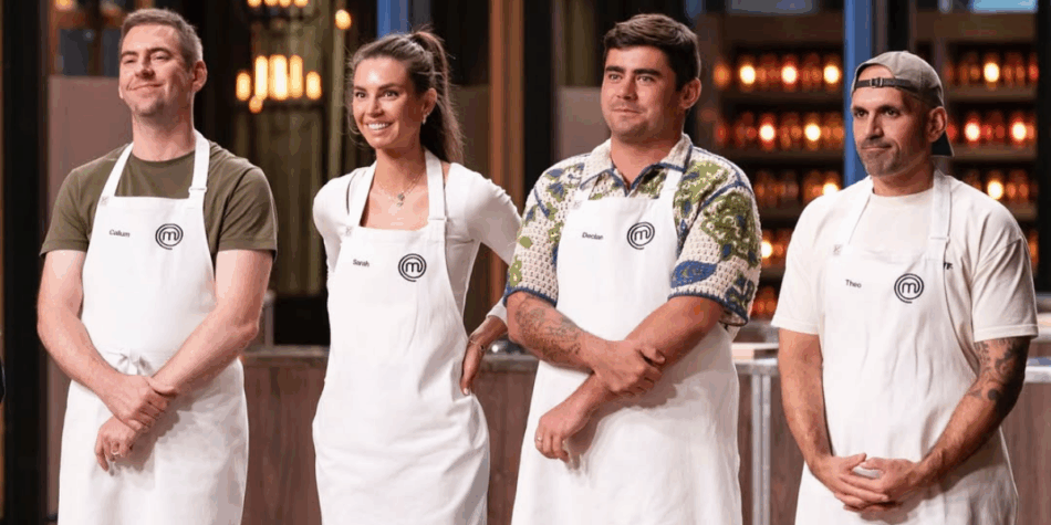 Callum, Sarah, Declan and Theo on Masterchef Australia