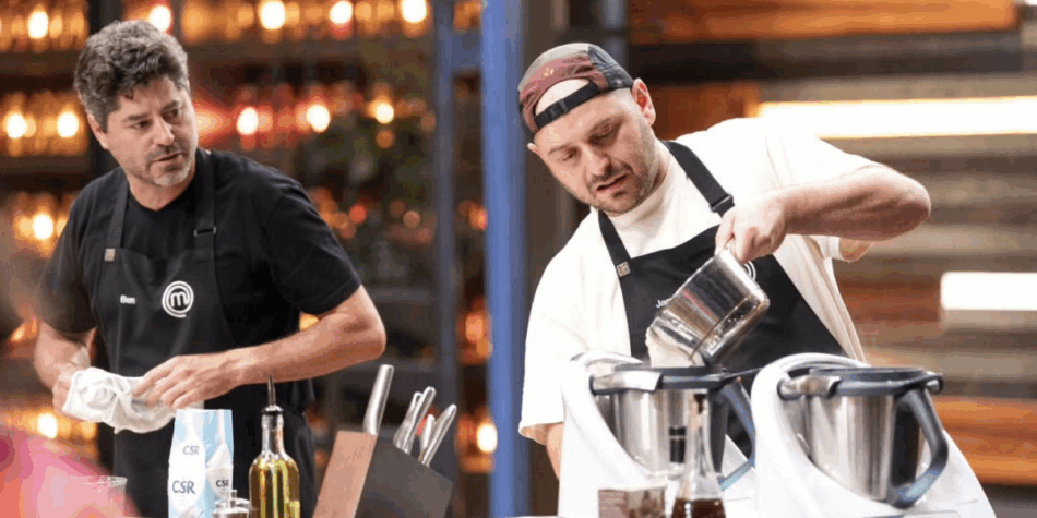 Ben and Jamie on Masterchef Australia.