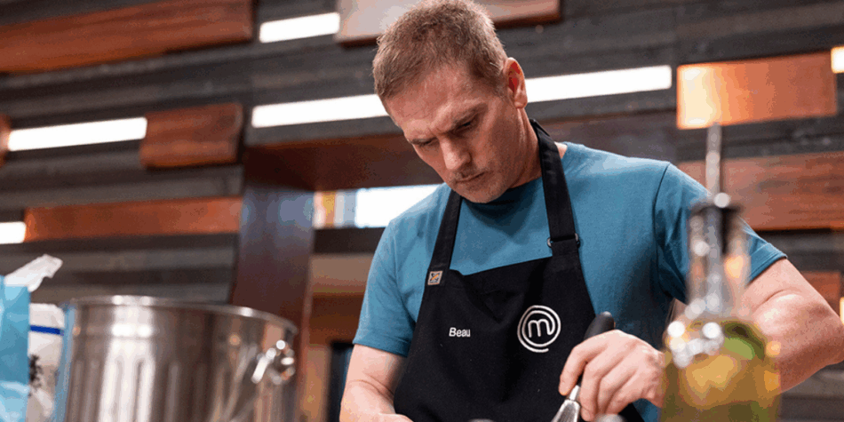 Beau on Masterchef Australia: Back To Win.