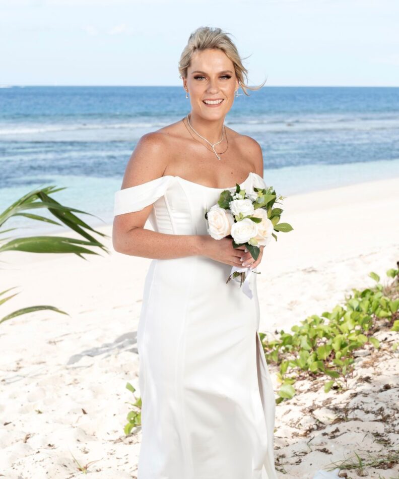 Emily on Stranded on Honeymoon Island australia.