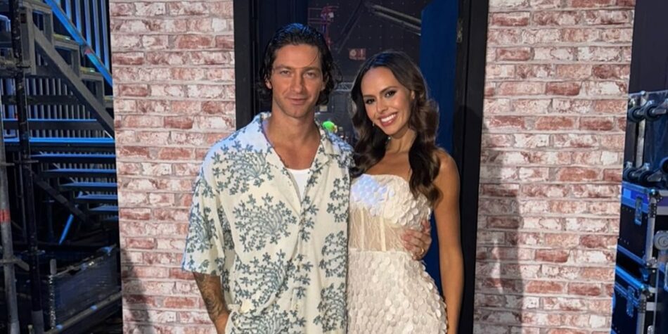 Mia with her dance partner Gustavo Viglio on DWTS.