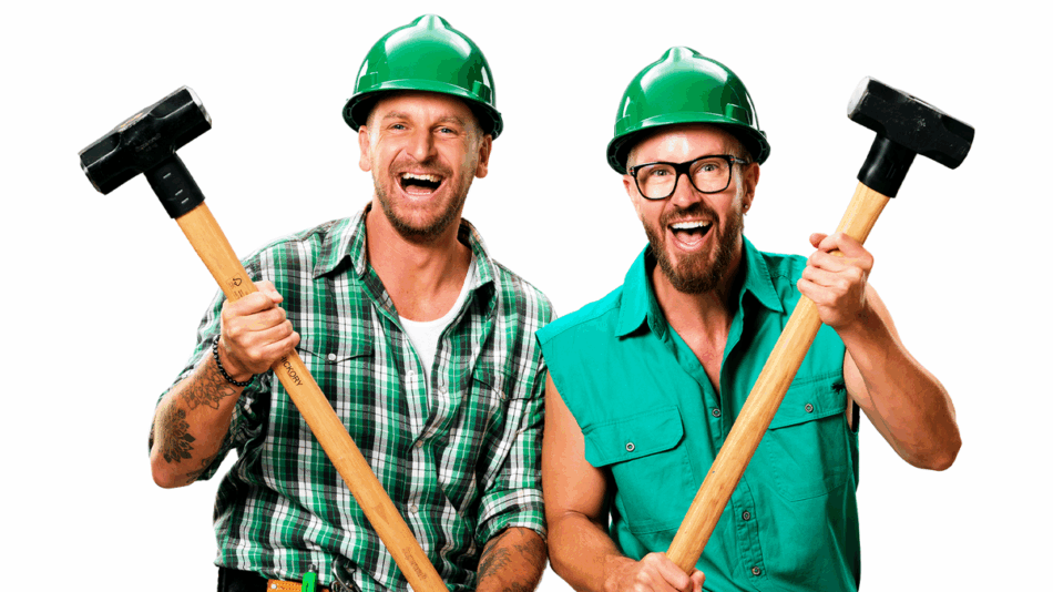 The Block 2025 contestants robby and mat
