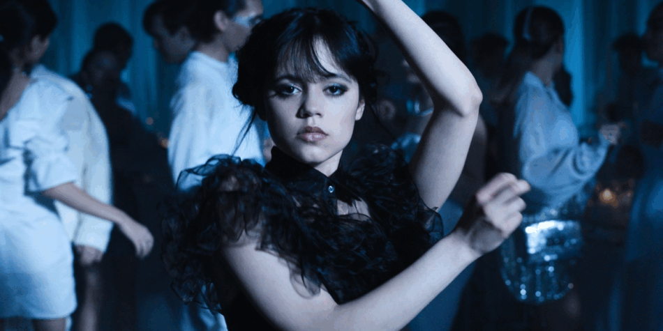 Jenna Ortega as Wednesday in Netflix show Wednesday
