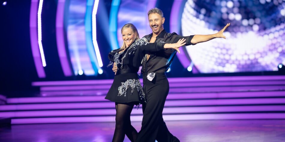Ian Waite and Rebecca Gibney