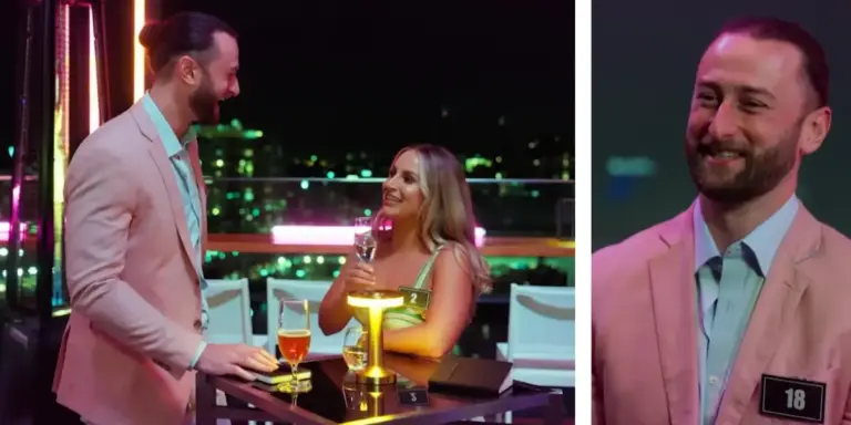 Everything we know about Stranded On Honeymoon Island's man bun in a salmon jacket