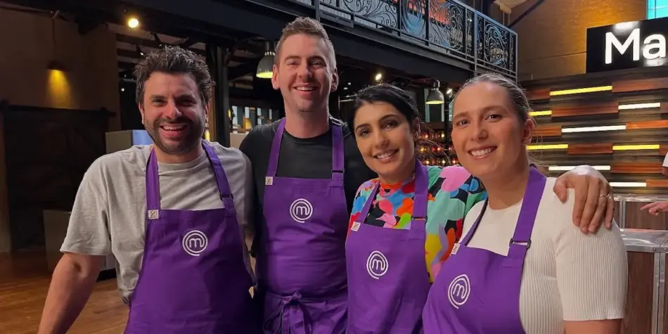 Andre, Callum, Depinder and Laura on MasterChef australia 2025