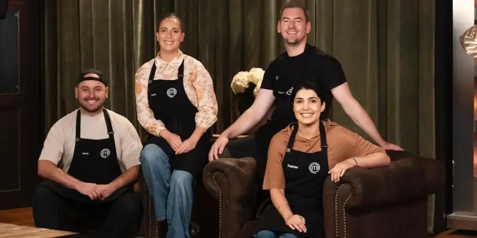 Depinder Chhibber on Masterchef with Laura, Callum and Jamie