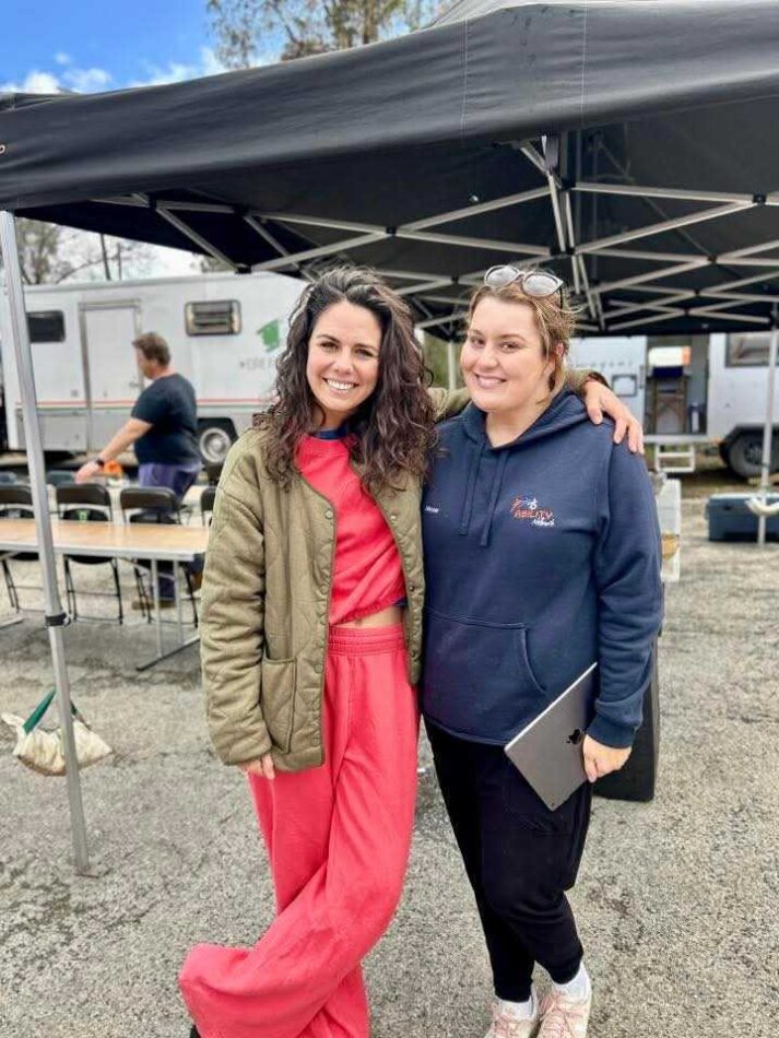 Home and Away Emily Weir with a fan shooting cliffhanger finale
